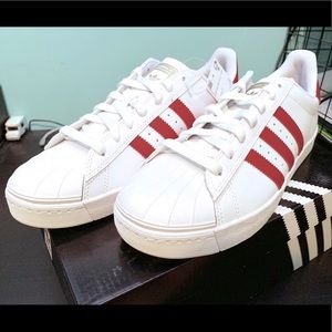 Brand New Adidas Superstar Vulc Red